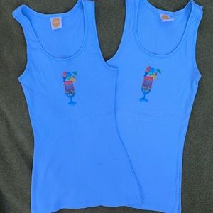 Pr of Captain Morgan Parrot Bay Blue Tank Top 2007